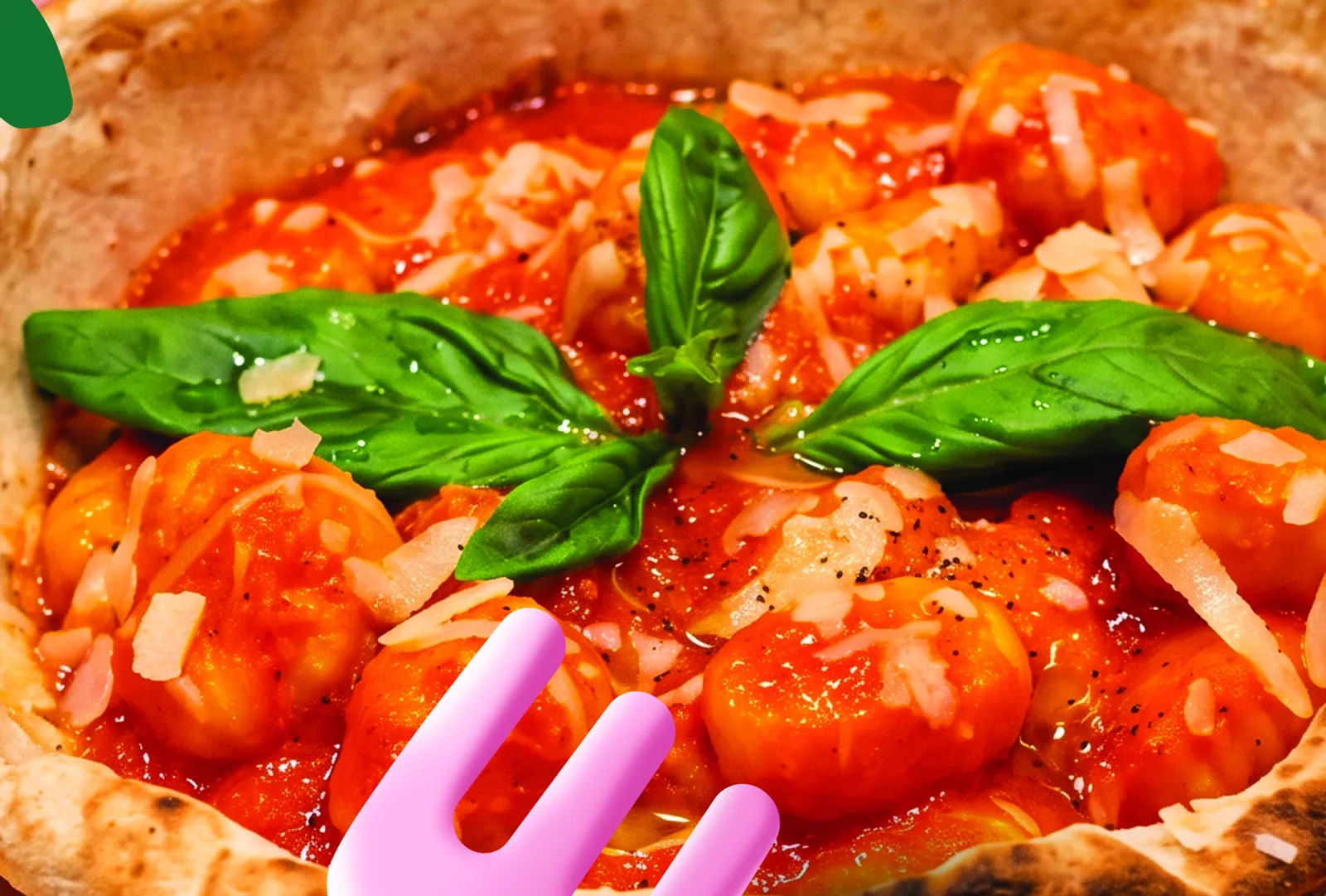 Gnocchi alla Sorrentina, tomate, mozzarella et basilic, POMOZZA Bourg-la-Reine